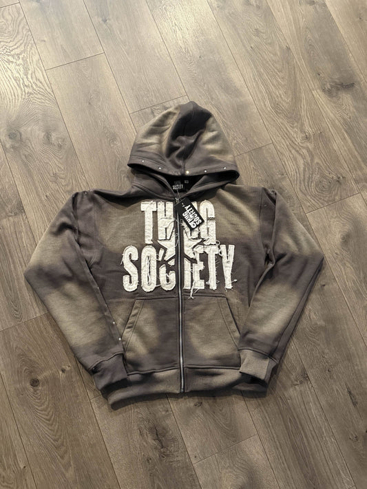 “NEVER LACKIN” HOODIE GREY